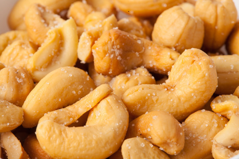 Salted Roasted Cashews Buy Online 100gm For Sale